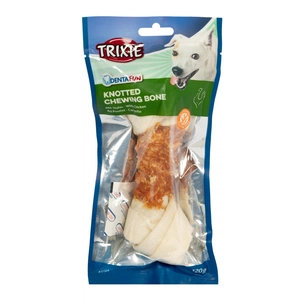 Ласощі для собак Trixie Кістка для чищення зубів з куркою Denta Fun 18 см 120 г (4011905313245) зображення 1