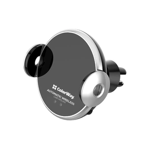 Універсальний автотримач ColorWay AutoSense Wireless Charger 2 15W Black (CW-CHAW036Q-BK) изображение 1