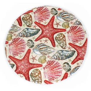 Рушник MirSon пляжний №5078 Summer Time Seashells 150x150 см (2200003947885) зображення 1