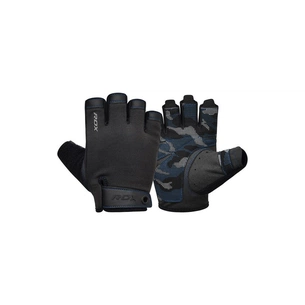 Рукавички для фітнесу RDX T2 Half Blue M (WGA-T2HU-M) зображення 1
