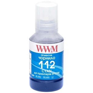 Чорнило WWM Epson L11160/6490 №112 140г Cyan pigmented (E112CP) зображення 1