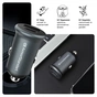 Зарядний пристрій Armorstandart USB Type-C PD20W + USB QC 3.0 Grey + cable Lightning (ARM82460) - зменшене зображення 4