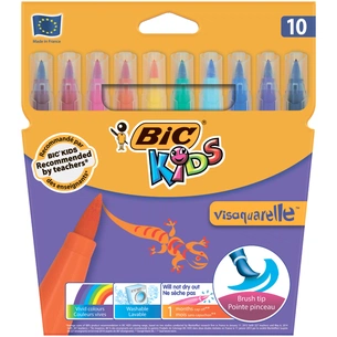 Фломастери Bic Vis Aquarelle, 10 кольорів (bc8289641) зображення 1