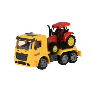Спецтехніка Same Toy инерционный Truck Тягач Желтый с трактором (98-613Ut-1) зображення 1