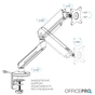 Кронштейн OfficePro MA901W Plus - зменшене зображення 11