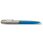 Ручка кулькова Parker 51 Premium Turquoise GT BP (56 432) - уменьшенное изображение 3