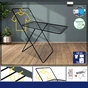 Сушарка для білизни Casa Si City Plus 10m Black Підлогова (CS92287C03E) (DAS302866) - зменшене зображення 5
