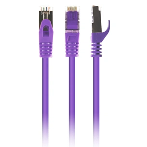 Патч-корд Cablexpert 2м S/FTP Cat 6A CU LSZH violet (PP6A-LSZHCU-V-2M) изображение 1