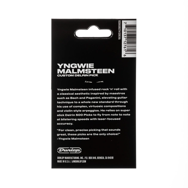 Медіатор Jim Dunlop Yngwie Malmsteen 1.5mm 6 шт. (YJMP01WH) - picture 5