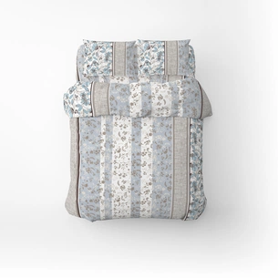 Постільна білизна Home Line Затишок блакитно-бежевий бязь полуторний (173517) зображення 1