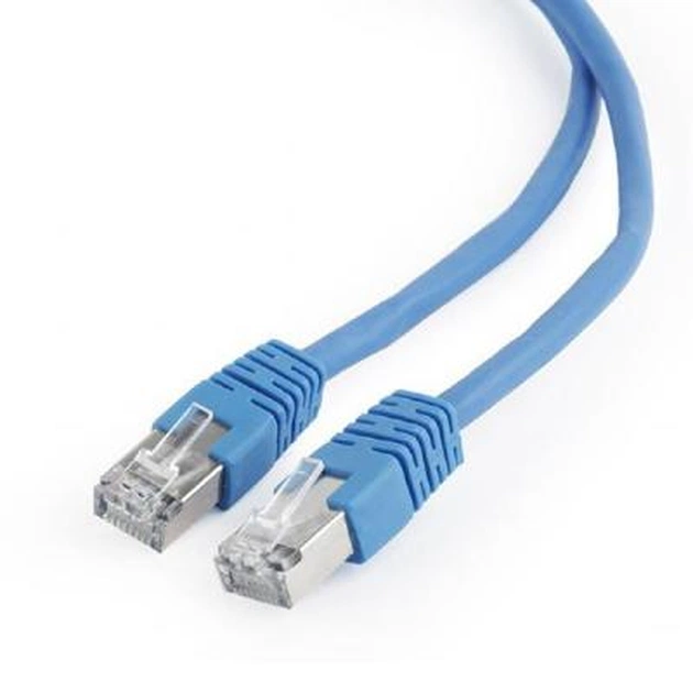 Патч-корд Cablexpert 0.5м FTP, Cat 6, синий (PP6-0.5M/B) - зображення 1
