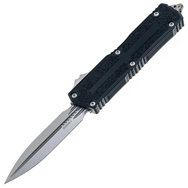Ніж Microtech Scarab II GEN III D/E Stonewash Black (1280-10) - зображення 1