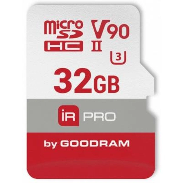 Карта пам'яті Goodram 32GB microSDHC UHS II V90 U3 IRDM PRO (IRP-M9BA-0320R11) - изображение 1