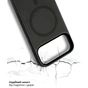 Чохол до мобільного телефона BeCover FIBRA ArcLine MagSafe Apple iPhone 17 Pro Black (715381) - зменшене зображення 7