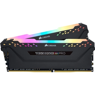 Модуль пам'яті для комп'ютера DDR4 64GB (2x32GB) 3200 MHz Vengeance RGB Pro Corsair (CMW64GX4M2E3200C16) зображення 1