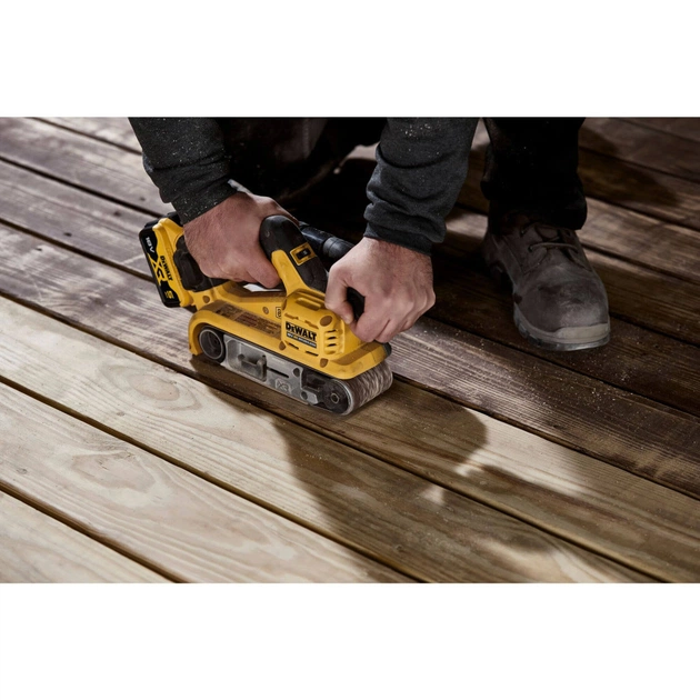 Шліфувальна машина DeWALT XR Li-Ion 18 В 2x5Ah, 198-320 м/хв, стрічка 75х533 мм (DCW220P2) - picture 10