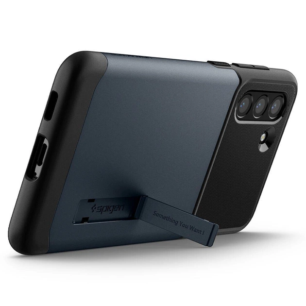 Чохол-накладка Spigen Slim Armor для Samsung Galaxy S21 FE SM-G990 Metal Slate (ACS03152) - зображення 1