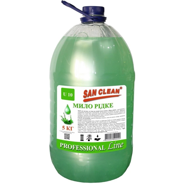 Рідке мило San Clean Зелене 5 кг (4820003544440) - зображення 1