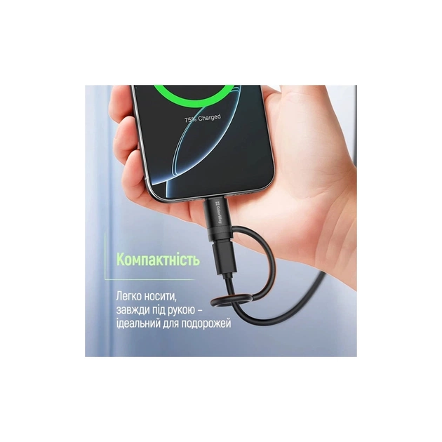 Перехідник USB-C F to Lightning M black ColorWay (CW-AD-LC) - picture 12