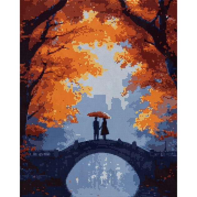 Картина по номерам Santi алмазна мозаїка "Осіння романтика", 40*50см на підрамн (956062) - picture 1