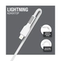 Дата кабель USB 2.0 AM to Lightning 1.2m AL-CBCOLOR-L1WT White ACCLAB (1283126518225) - зменшене зображення 3