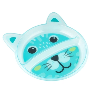 Тарілка дитяча Canpol babies Звірятка Бірюзова 2 відділення (74/005) зображення 1