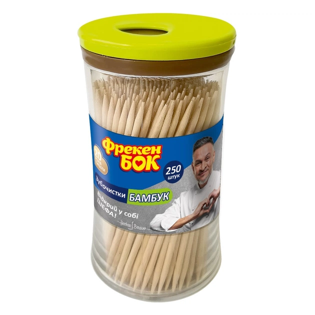 Зубочистки Фрекен БОК бамбукові 250 шт. (4823071635829) - picture 1