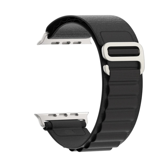 Ремінець до смарт-годинника Armorstandart Alpina Band для Apple Watch 49/46/45/44/42 (Series 1-3) Black (ARM64977) - зображення 1