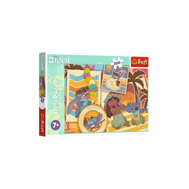 Пазл Trefl Lilo&Stitch Музыкальный мир 200 элементов (5900511133042) - изображение 1
