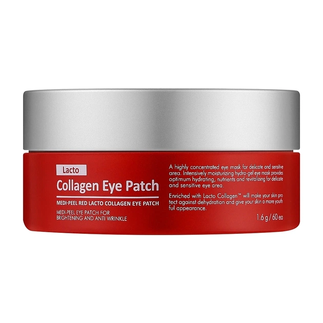 Патчі під очі Medi-Peel Red Lacto Collagen Eye Patch 60 шт (8809409340289) - picture 1