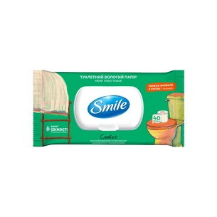 Туалетний папір Smile Classic Comfort Вологий 40 шт. (4823071668803) picture 1