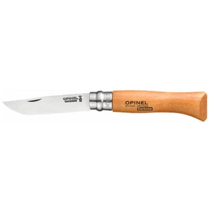 Ніж Opinel №8 Carbone VRN, шкіряний чохол + подарункова коробка (815) зображення 1