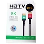 Кабель HDMI (M) - HDMI (M), 3 м, Black, GTL, V2.1, 8K / 60 Гц, 48 Gbps, позолочені конектори (GTLHMHM3V21BK) - зменшене зображення 3