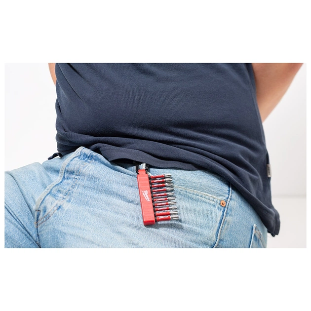 Набір біт Milwaukee з карабином ShW 2 x PH2/ 1 x PZ2/ 1 x TX15/ 2 x TX20/ 2 x TX30/ 1 x TX40 (4932480941) - picture 2