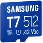 Карта памяти Samsung 512GB microSDXC class 10 UHS-I U3 V30 A2 T7 (MB-MB512T/WW) - уменьшенное изображение 3