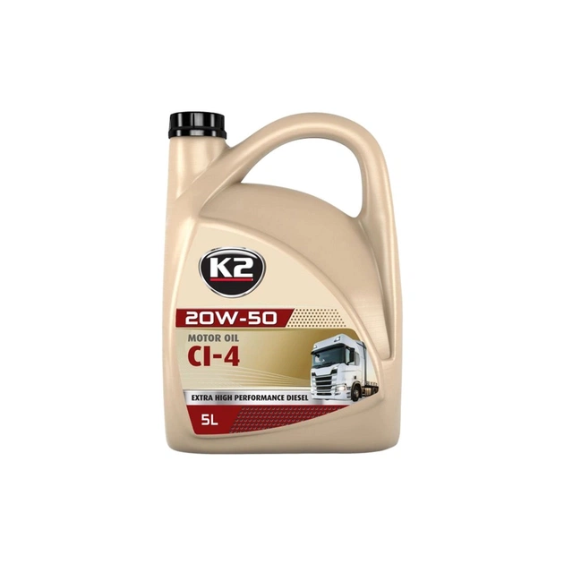 Моторна олива K2 MOTOR OIL 20W-50 CI-4 5 л (O4145E) - зображення 1
