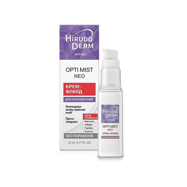 Крем для шкіри навколо очей Біокон Hirudo Derm Anti Age Opti Mist Neo Для контурів очей 22 мл (4820008319128) - зображення 1