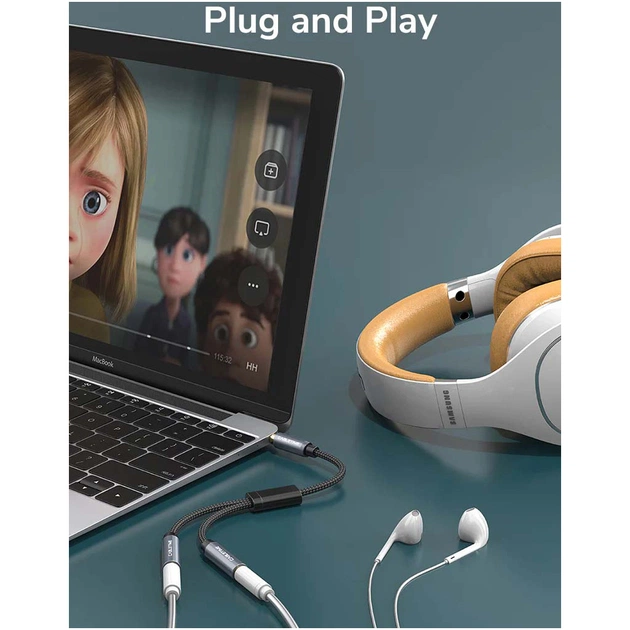 Кабель мультимедійний 3.5mm M to 2x3.5mm F 0.2m Cabletime (CA915248) - picture 5