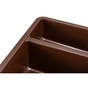 Мийка кухонна GRANADO Under top DOUBLE marron (gr3406) - зменшене зображення 4