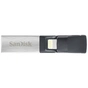 USB флеш накопичувач SanDisk 64GB iXpand USB 3.0/Lightning (SDIX30N-064G-GN6NN) - зменшене зображення 1
