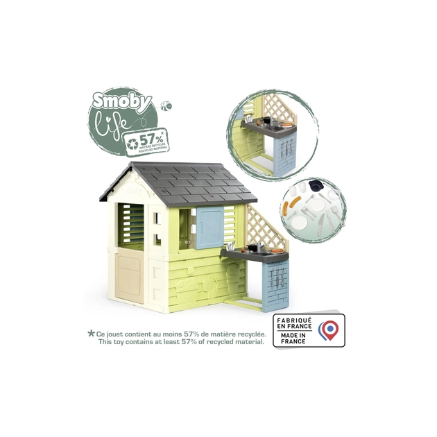 Игровой домик Smoby Life Радужный с летней кухней (7600810738) - изображение 3