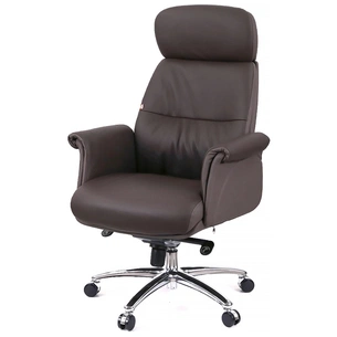 Офісне крісло Аклас Драгобрат, AL MB, Шкіра LC-K Dark Brown/PU Dark Brown (00179839) зображення 1