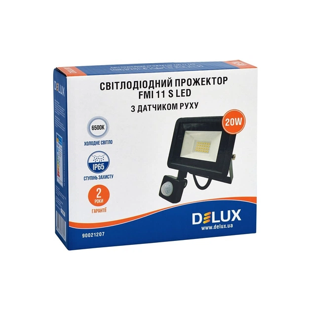 Прожектор Delux FMI 11 S LED 20Вт 6500K IP65 (90021207) - зображення 3