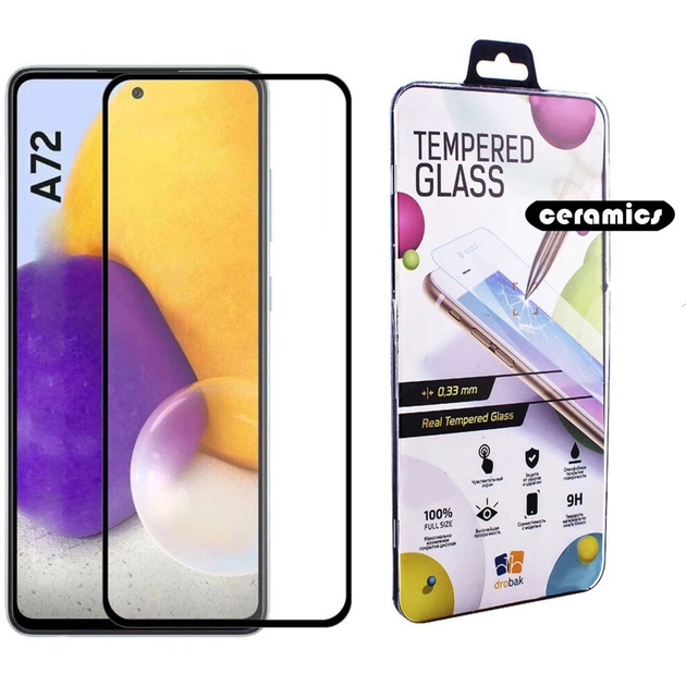 Стекло защитное Drobak glass-film Ceramics Samsung Galaxy A72 4G (474725) - изображение 1