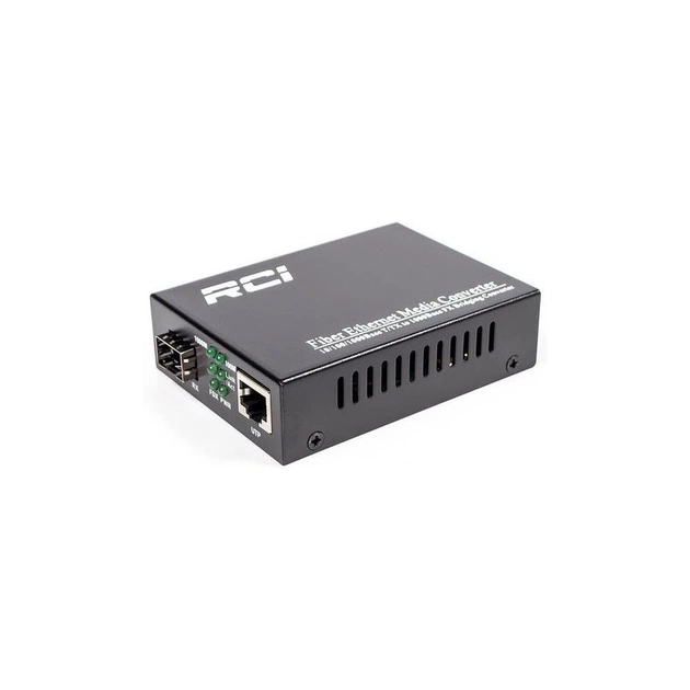 Медіаконвертер RCI 1G, SFP slot, RJ45, standart size metal case (RCI300S-G) - picture 1