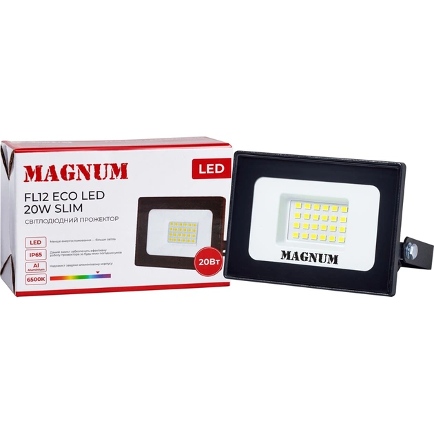 Прожектор MAGNUM FL12 ECO LED 20Вт slim 6500К IP65 (90022011) - picture 4
