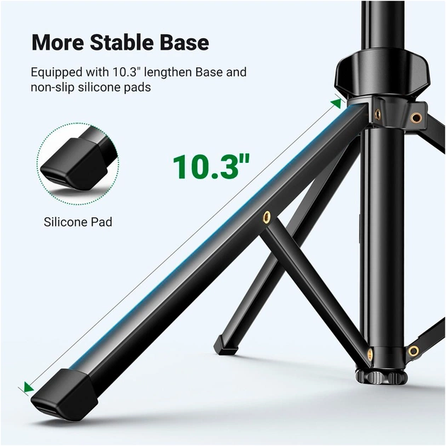 Штатив Ugreen LP680 Selfie Stick Tripod with Bluetooth Remote Black (15609) - зображення 5