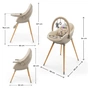 Стульчик для кормления Kinderkraft 2 в 1 Fini Up Beige (5902533930104) - уменьшенное изображение 7