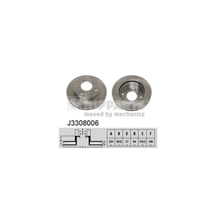 Гальмівний диск Nipparts J3308006 зображення 1