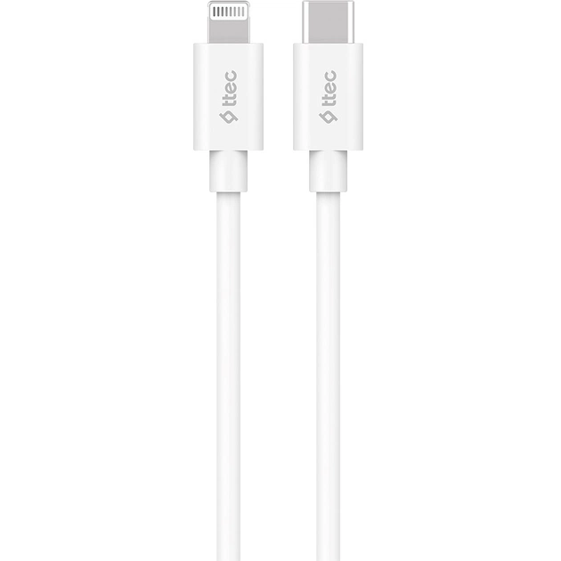 Кабель Ttec USB Type-C - Lightning (M/M), 1.5 м, White (2DKM04B) - изображение 1
